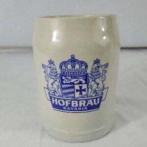 Hofbrau Bavaria Beer Stein Mug Royal Credit .5 Liter West Germany